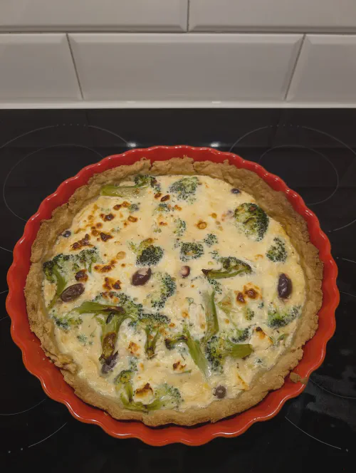 Broccoli feta pie