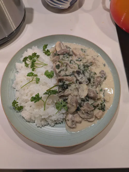 creamy mushrooms