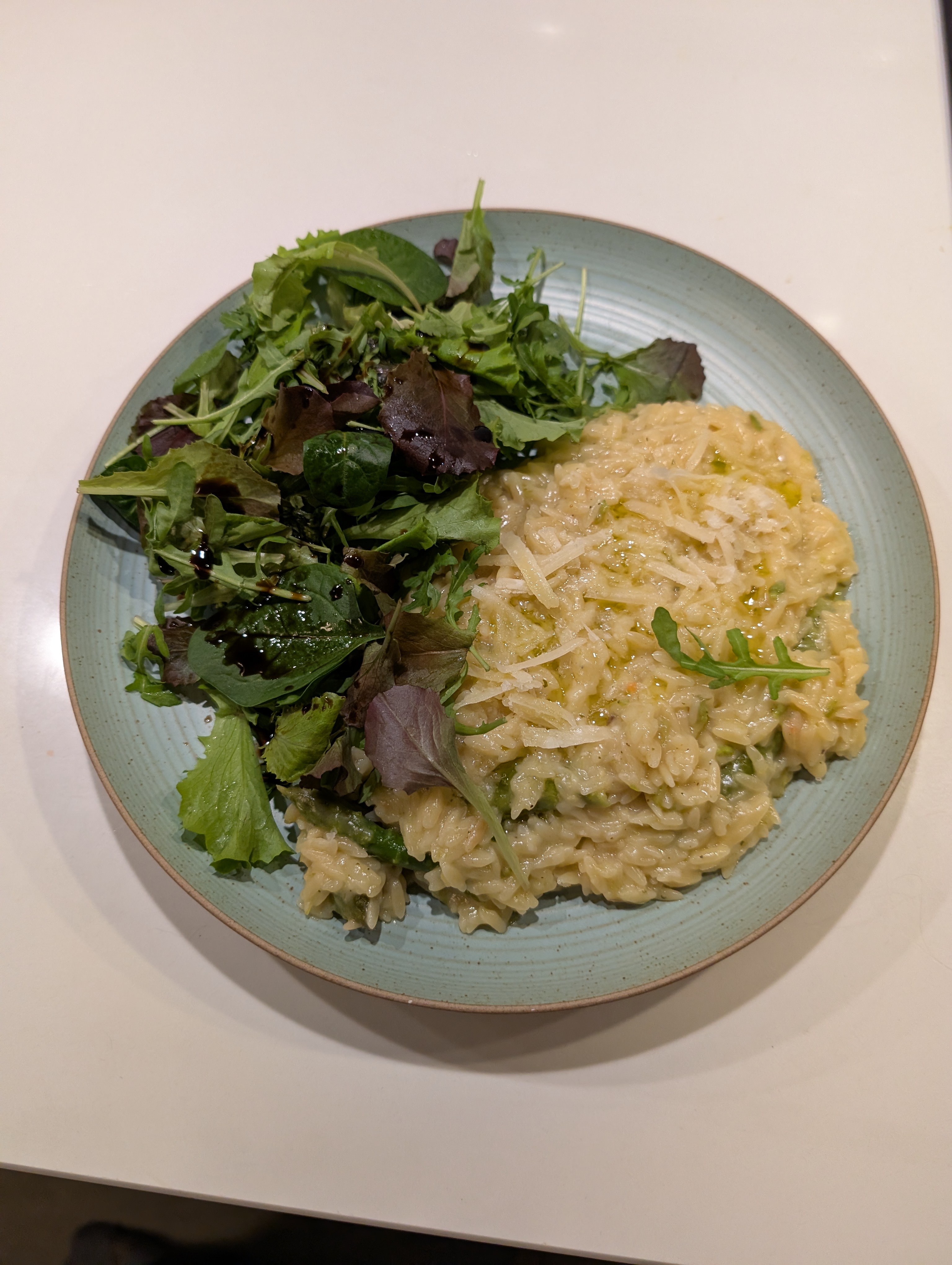 Lemon-asparagus risoni