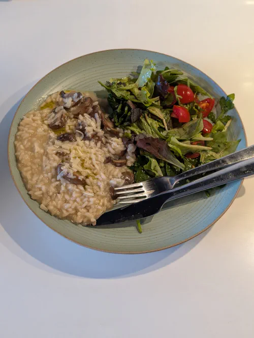 mushroom risotto