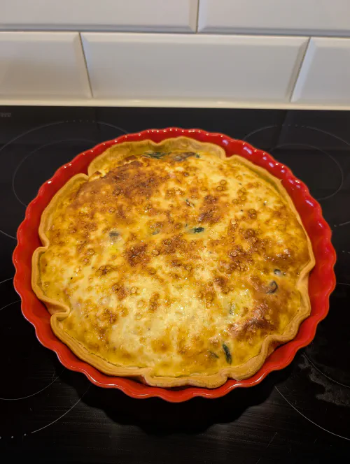 mushroom-spinach-pie